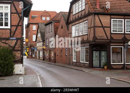 Altstadt von Hitzacker an der Elbe Stockfoto