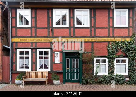 Altstadt von Hitzacker an der Elbe Stockfoto