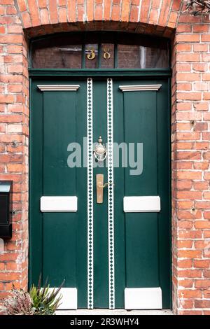 Tür in der Altstadt von Hitzacker an der Elbe Stockfoto