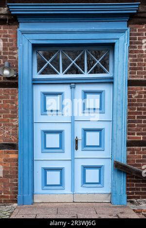 Tür in der Altstadt von Hitzacker an der Elbe Stockfoto