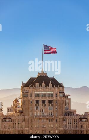 San Francisco, USA - 20. Juni 2012: Das InterContinental Mark Hopkins Hotel Nob Hill in San Francisco. Stockfoto