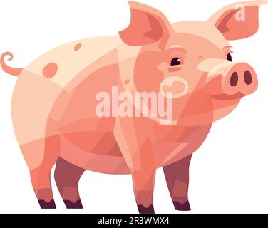 Süßes Ferkel steht für Landwirtschaft Stock Vektor