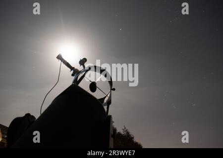 EIN junger britischer Astro-Fotograf hat ATEMBERAUBENDE Bilder des Sonnensystems und seiner Komponenten aus seinem Hinterhof in Trowbridge, Wiltshir, aufgenommen Stockfoto