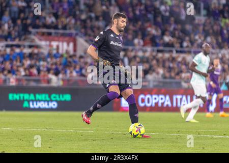 Rom, Italien - Mai 24 2023 - Fiorentina gegen f.c. Internazionale Finale Coppa Italia - Terracciano pietro fiorentina Credit: Kines Milano/Alamy Live News Stockfoto