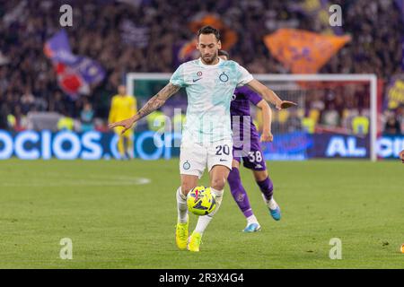 Rom, Italien - Mai 24 2023 - Fiorentina gegen f.c. Internazionale Finale Coppa Italia - calhanoglu hakan f.c. internazionale Credit: Kines Milano/Alamy Live News Stockfoto