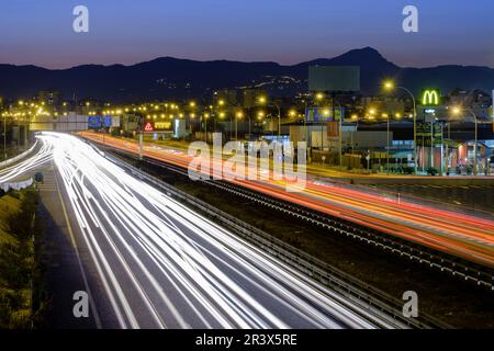 Ma-19, Autopista de Levante, Palma, Mallorca, Balearen, Spanien, Europa. Stockfoto