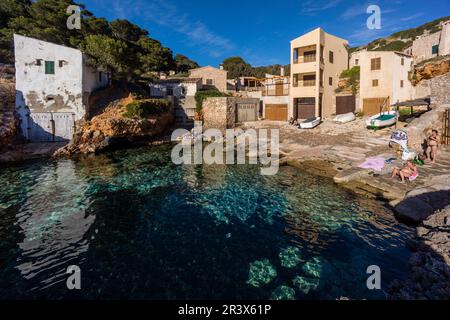 Cala s'Almunia, Santanyí, Mallorca, balearen, spanien, europa. Stockfoto