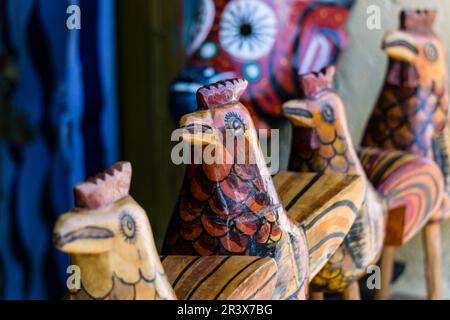 Aetresania Tipica, Santiago Atitlan, Mercado, Departamento de Sololá, Guatemala, Mittelamerika. Stockfoto