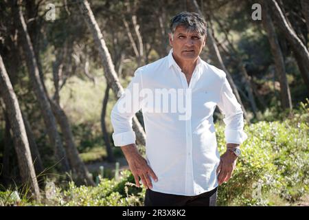 Toni Nadal, (Manacor, 22. Februar 1961) Spanischer Trainer und Sporttrainer des Tennistrainers von Anfang seiner Karriere bis 2017, von Rafael Nadal. Stockfoto