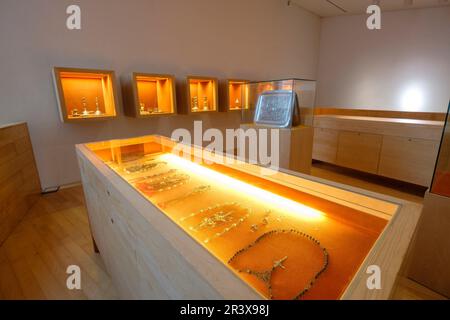 Museo Diocesano, Catedral de la Virgen de las Nieves, Catedral de Ibiza, siglo XIII, Ibiza, Balearen, Spanien. Stockfoto