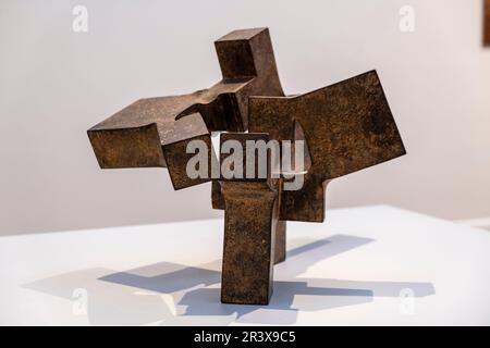 Alrededor del vacío I, 1964, Eduardo Chillida,Museo de Bellas Artes, Bilbao, Spanien. Stockfoto