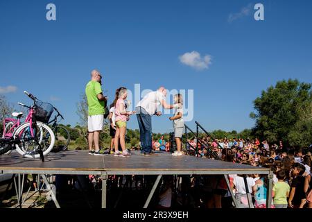 Marcha Ciclista a las Piquetes des. Pèlec, Llucmajor, Mallorca, Balearen, Spanien. Stockfoto