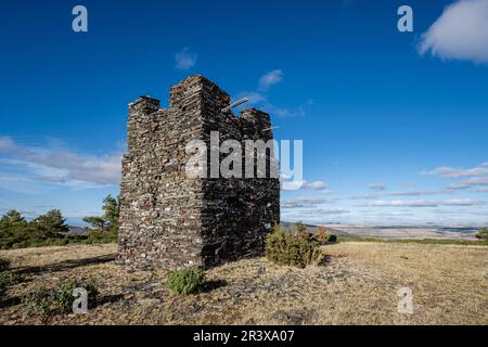 Jagdgebiet von Sonsaz, Cantalojas, Guadalajara, Spanien. Stockfoto