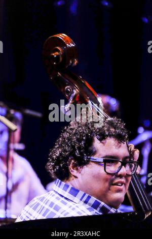 Concierto de Diego El Cigala y Omara Potuondo en Port Adriano, Calvia, Mallorca, Balearen, Spanien, Europa. Stockfoto