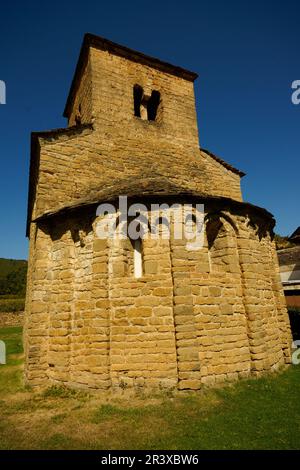 Iglesia de San Caprasio (s.XI). Santa Cruz De La Serós.Huesca.Cordillera Pirenaica. Navarra.España. Stockfoto