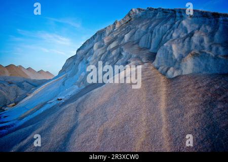 Montaña de Sal. Salinas de Levante. Migjorn. Mallorca Islas Baleares. España. Stockfoto