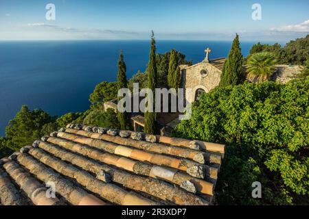 Ermita de la Trinitat, XVIII Jahrhundert. Valldemossa. Sierra de Tramuntana. Mallorca. Balearen. Spanien. Stockfoto