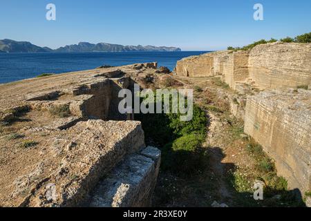 Cantera de Mares de Manresa, Alcudia, Mallorca, Balearen, Spanien. Stockfoto