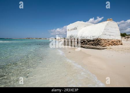 SA Rapita-Ses Covetes Beach Stockfoto