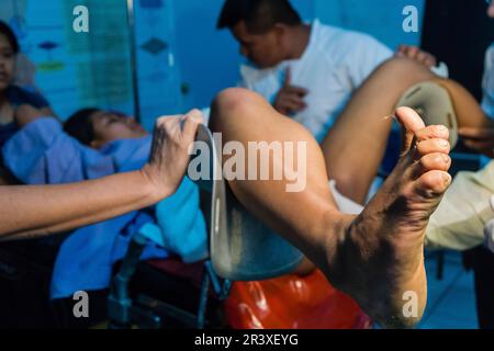 Parto, La Taña, Zona Reina, Uspantán, Quiche, Guatemala, Mittelamerika. Stockfoto