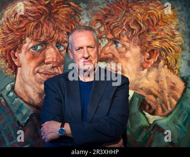 Edinburgh, Schottland, Großbritannien. 25. Mai 2023 Bilder aus der Pressevorschau der großen neuen Ausstellung des Künstlers Peter Howson im City Art Centre in Edinburgh. Die Ausstellung mit dem Titel „When the Apple Ripens: Howson at 65“ ist eine große Retrospektive eines der führenden Bildmaler des Vereinigten Königreichs. Die Ausstellung umfasst etwa 100 Werke aus der gesamten Karriere des Künstlers, viele davon noch nie zuvor in Schottland gesehen. Abb.; Jekyll und Hyde. Iain Masterton/Alamy Live News Stockfoto