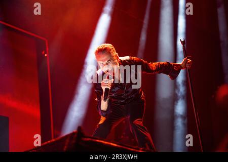 Stockholm, Schweden. 23. Mai 2023. Depeche-Modus auf der Bühne während der Memento Mori World Tour 2023 in der Friends Arena in Stockholm, Schweden, am 23. Mai 2023. Foto: Peter Wixtrom/Aftonbladet/TT Credit: TT News Agency/Alamy Live News Stockfoto