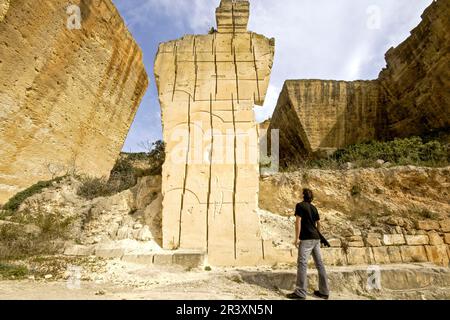 Pedreres de s'Hostal. Der Parc de la Ciutadella. Menorca. Islas Baleares. España. Stockfoto