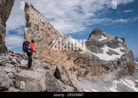 brecha de Rolando, Französische Pyrenäen, Frankreich. Stockfoto