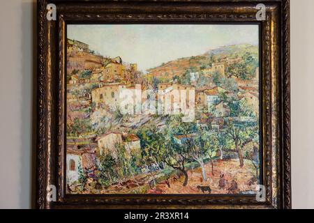 Deiá, Reinhold Ludwig Krassnigg, oleo sobre Tela, Museo modernista de Can Prunera, Siglo XX, Soller, Sierra de Tramuntana, Mallorca, Balearen, Spanien, Europa. Stockfoto