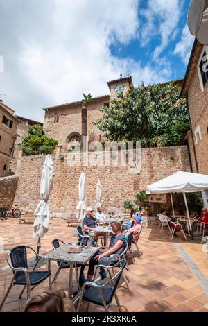 Fornalutx, Soller Valley Route, Mallorca, Balearen, Spanien. Stockfoto