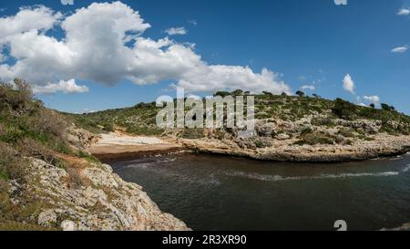 Cala Pilota, Manacor, Mallorca, Balearen, Spanien. Stockfoto