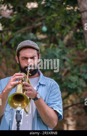 PEP Garau Trio, Jazzmusik, Mallorca, spanien. Stockfoto