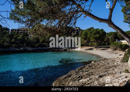 Caló de sa Torre, Porto Petro, Santanyi, Mallorca, Balearen, Spanien. Stockfoto