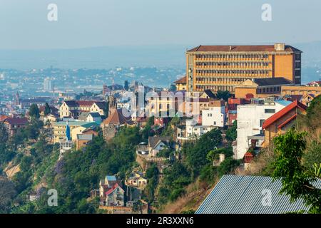 Antananarivo, Hauptstadt und größte Stadt Madagaskars. Stockfoto