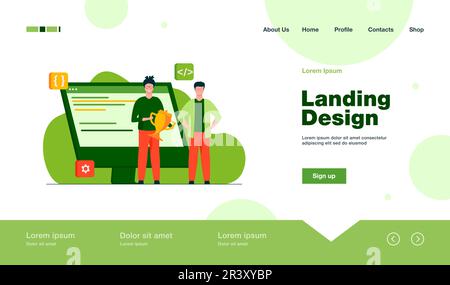 Gewinner des Programmers-Wettbewerbs Stock Vektor