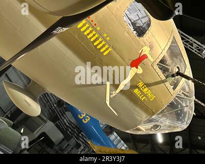 Dayton, OH, USA. 24. Mai 2023. Mai 24, 2023-Dayton, OH: Das Flugzeug Memphis Belle B-17F wird im National Museum of the United States Air Force ausgestellt (Kreditbild: © Walter G. Arce Sr./ZUMA Press Wire). NUR REDAKTIONELLE VERWENDUNG! Nicht für den kommerziellen GEBRAUCH! Stockfoto