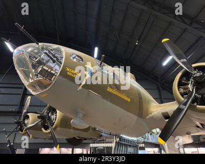 Dayton, OH, USA. 24. Mai 2023. Mai 24, 2023-Dayton, OH: Das Flugzeug Memphis Belle B-17F wird im National Museum of the United States Air Force ausgestellt (Kreditbild: © Walter G. Arce Sr./ZUMA Press Wire). NUR REDAKTIONELLE VERWENDUNG! Nicht für den kommerziellen GEBRAUCH! Stockfoto