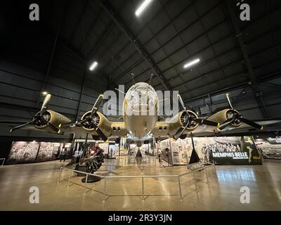 Dayton, OH, USA. 24. Mai 2023. Mai 24, 2023-Dayton, OH: Das Flugzeug Memphis Belle B-17F wird im National Museum of the United States Air Force ausgestellt (Kreditbild: © Walter G. Arce Sr./ZUMA Press Wire). NUR REDAKTIONELLE VERWENDUNG! Nicht für den kommerziellen GEBRAUCH! Stockfoto