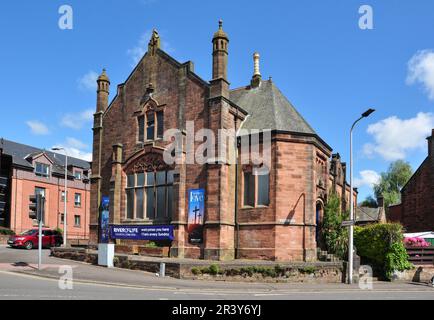 Lesser Hall, St Mary's-Greyfriars' Church, Kreuzung St Mary's Street/Annan Road, Dumfries, Dumfries und Galloway, Schottland, Großbritannien Stockfoto