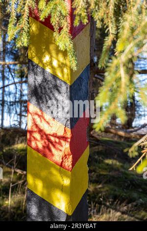 Ring of Remembrance Border Trail Border Museum Sorge in den Harz Mountains Stockfoto