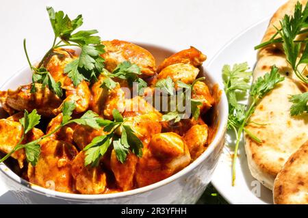 Scharfes indisches Essen Stockfoto