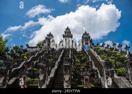 Der Hinduistische 'Pura Penataran Agung Lempuyang' Tempel Stockfoto