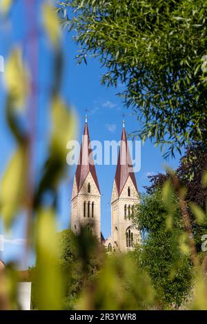 Bilder aus der Bezirksstadt Halberstadt Harz Stockfoto