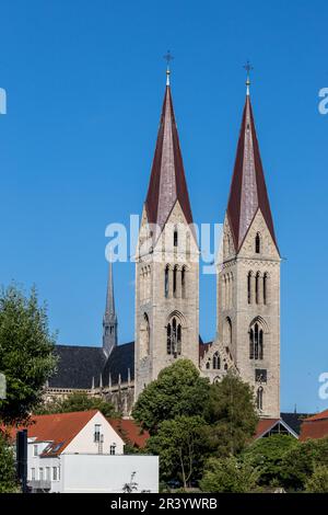 Bilder aus der Bezirksstadt Halberstadt Harz Stockfoto