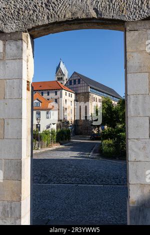 Bilder aus der Bezirksstadt Halberstadt Harz Stockfoto