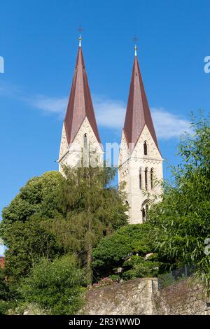 Bilder aus der Bezirksstadt Halberstadt Harz Stockfoto