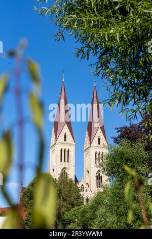 Bilder aus der Bezirksstadt Halberstadt Harz Stockfoto