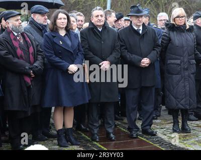 Ministerpräsident Dr. Reiner Haseloff, Oberbürgermeister Simone Borris und Parlamentspräsident Dr. Gunnar Schellenberger und gu Stockfoto