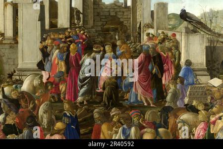 Vollständiger Titel: Die Verehrung der Könige Künstler: Sandro Botticelli Made: Um 1470-5 Stockfoto