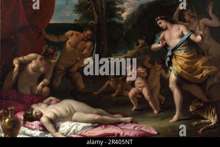 Vollständiger Titel: Bacchus und Ariadne Künstler: Sebastiano Ricci Herstellungsdatum: Wahrscheinlich 1700-10 Stockfoto